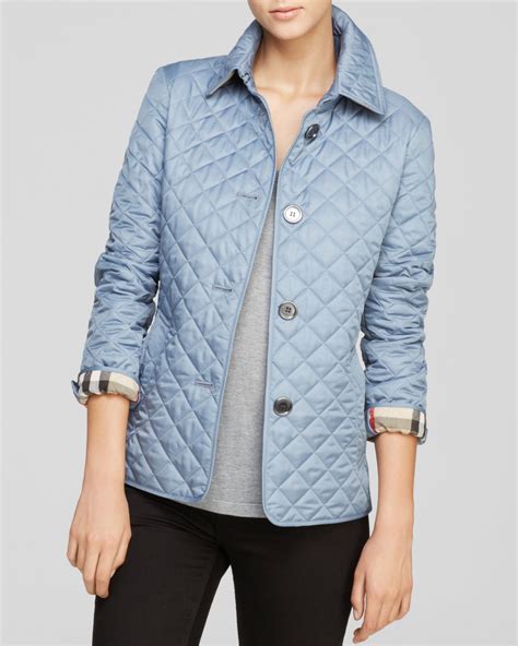 burberry blue quilted jackets